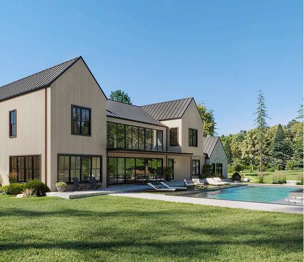 real estate 3d exterior rendering